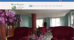 Desktop Screenshot of hotelcristinachiancianoterme.it